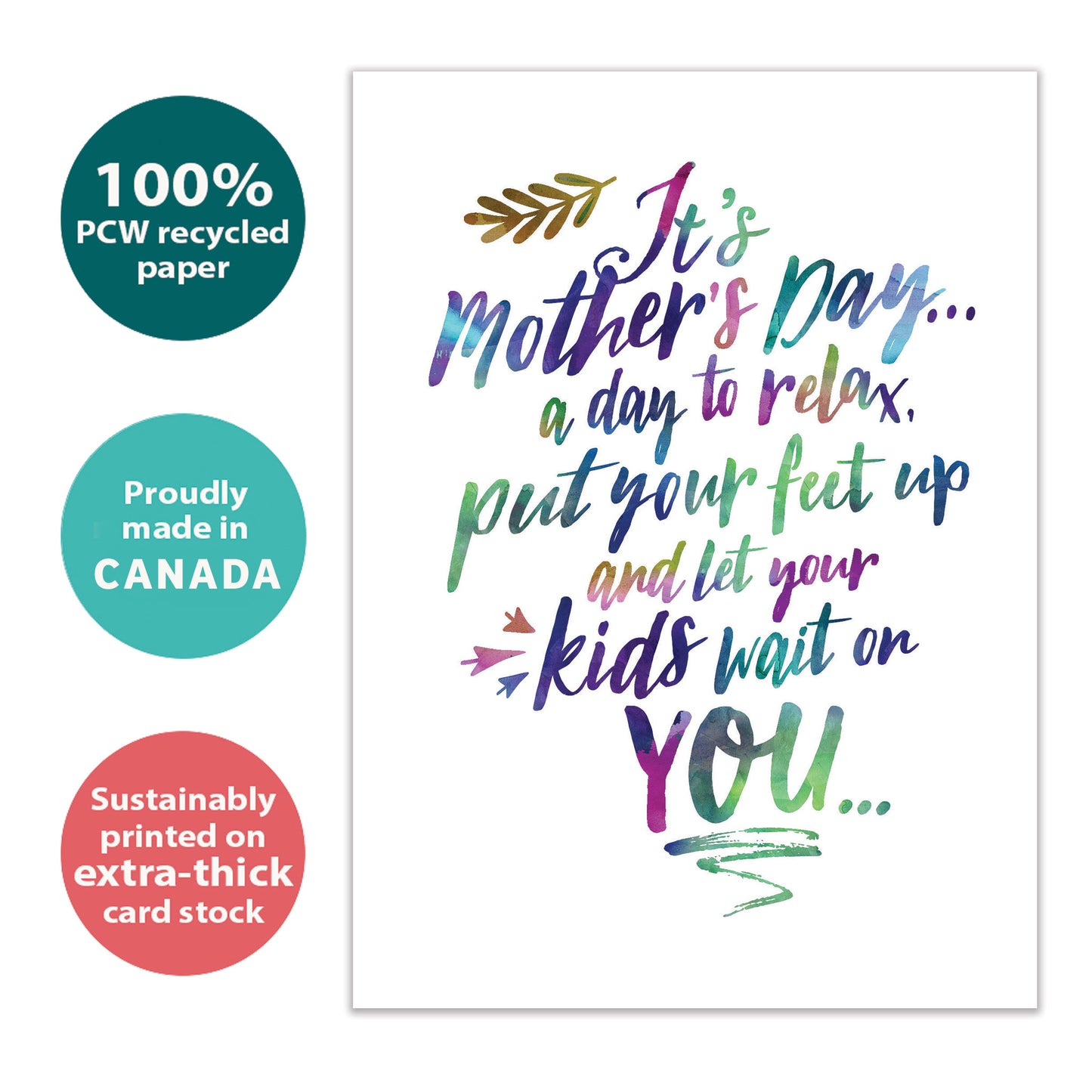 Feet Up Mother’s Day Card