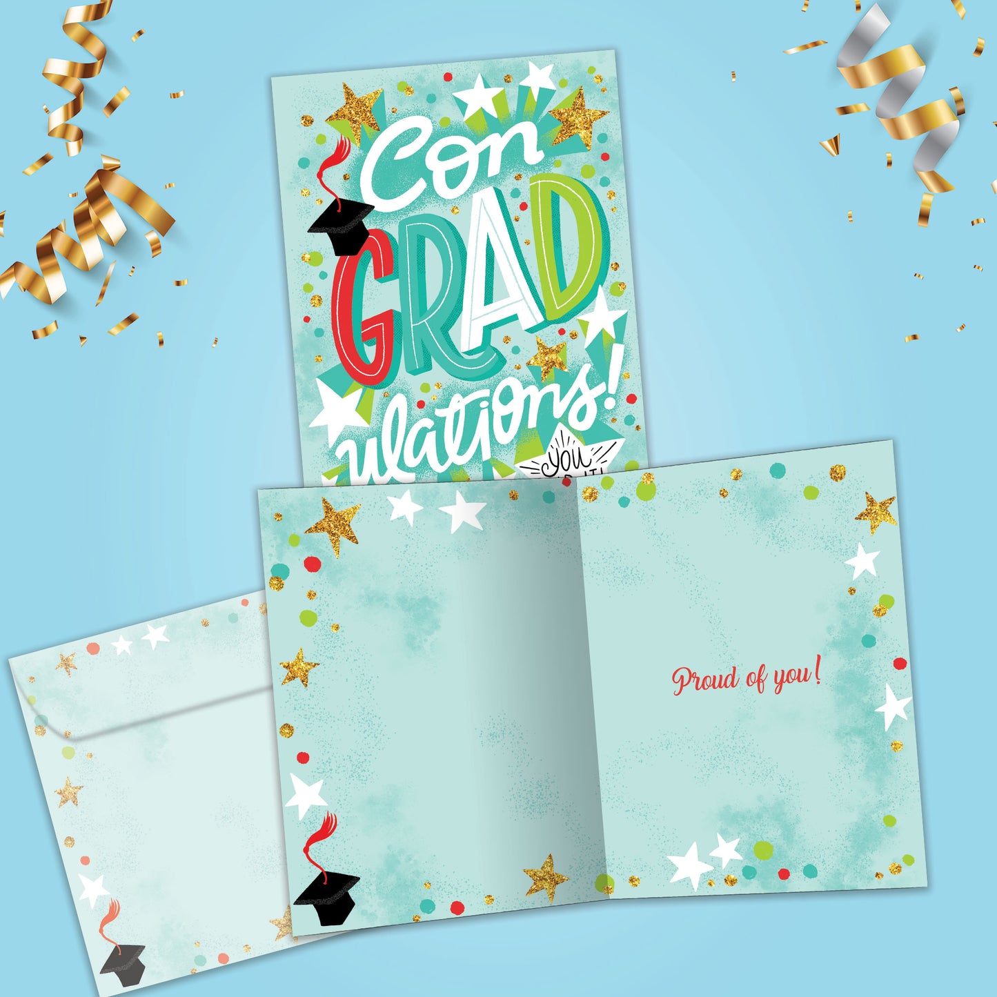 Proud Of You Graduation Card