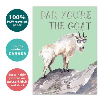 GOAT Dad Father's Day Card