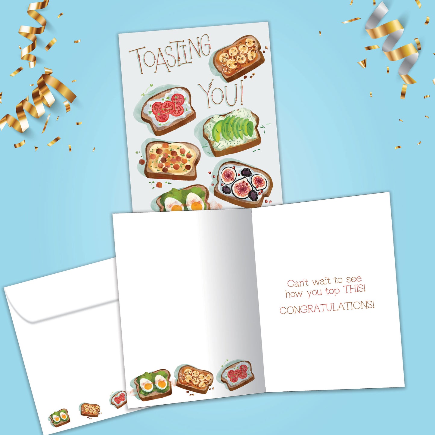 Toasting You Graduation Card