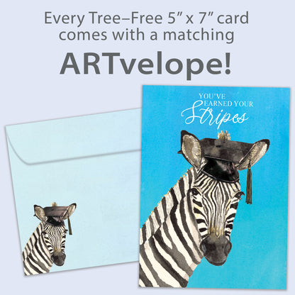 Earned Your Stripes Graduation Card