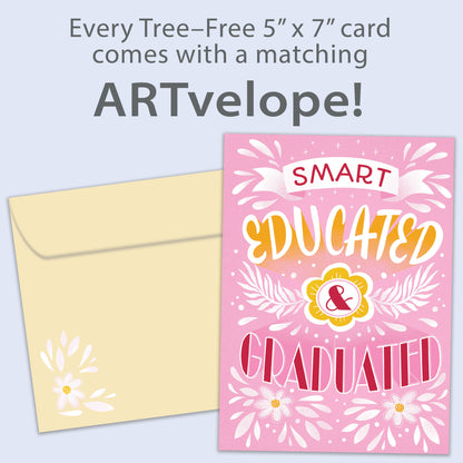 Smart and Educated Graduation Card