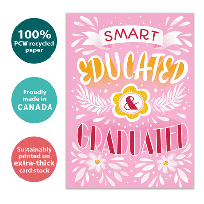 Smart and Educated Graduation Card