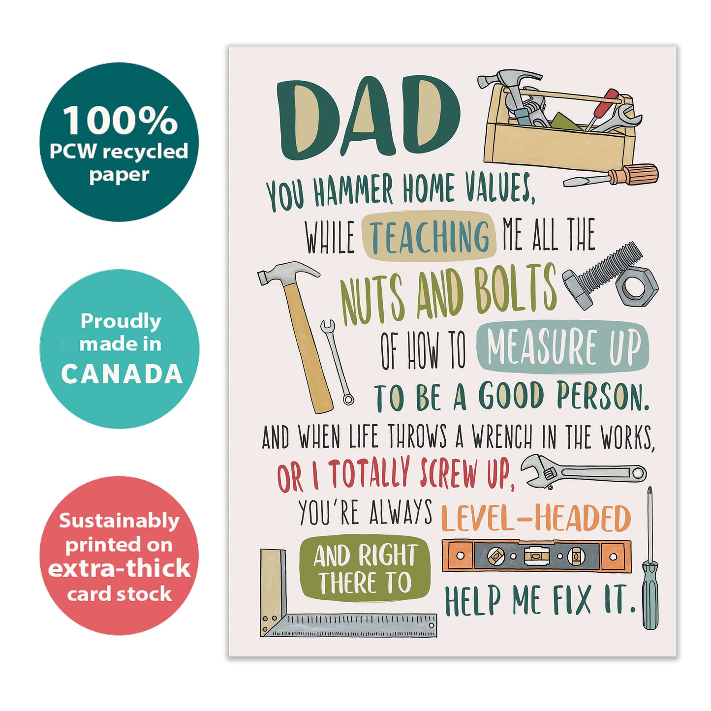 Dads Tools Father's Day Card