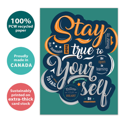 Stay True Graduation Card