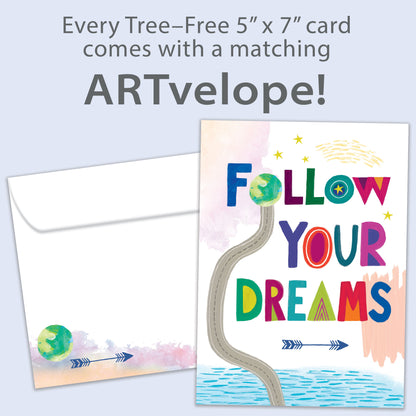 Follow Dreams Graduation Card