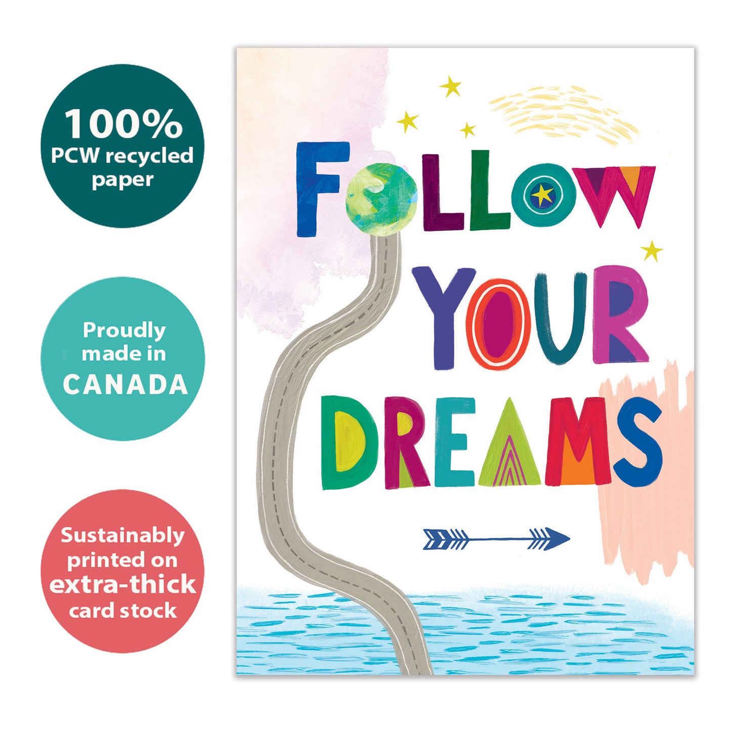 Follow Dreams Graduation Card