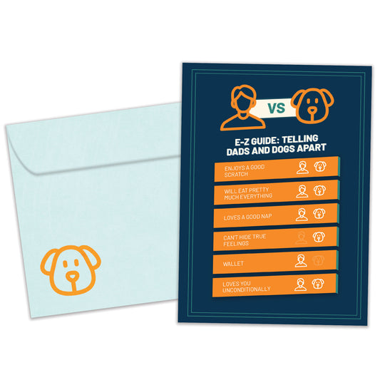 Dad vs Dogs Father's Day Card