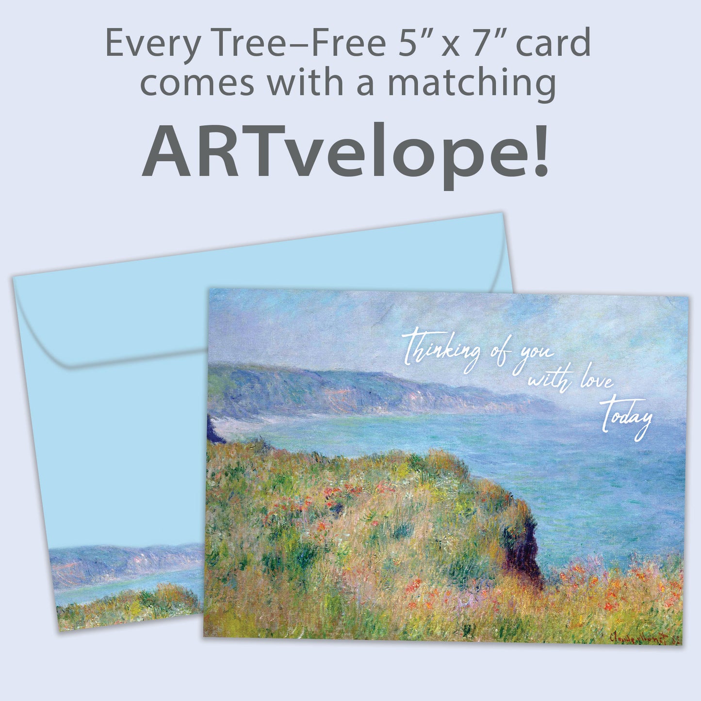 Edge of the Cliff at Pourville Father's Day Card