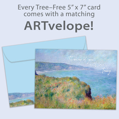 Edge of the Cliff at Pourville Father's Day Card