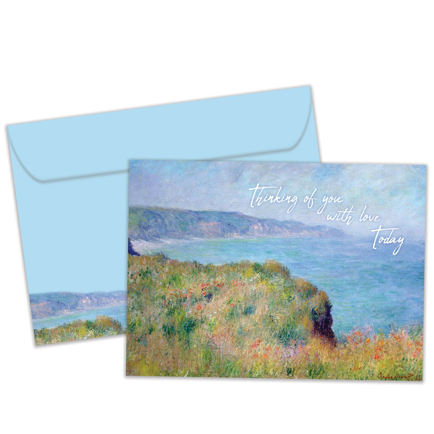 Edge of the Cliff at Pourville Father's Day Card