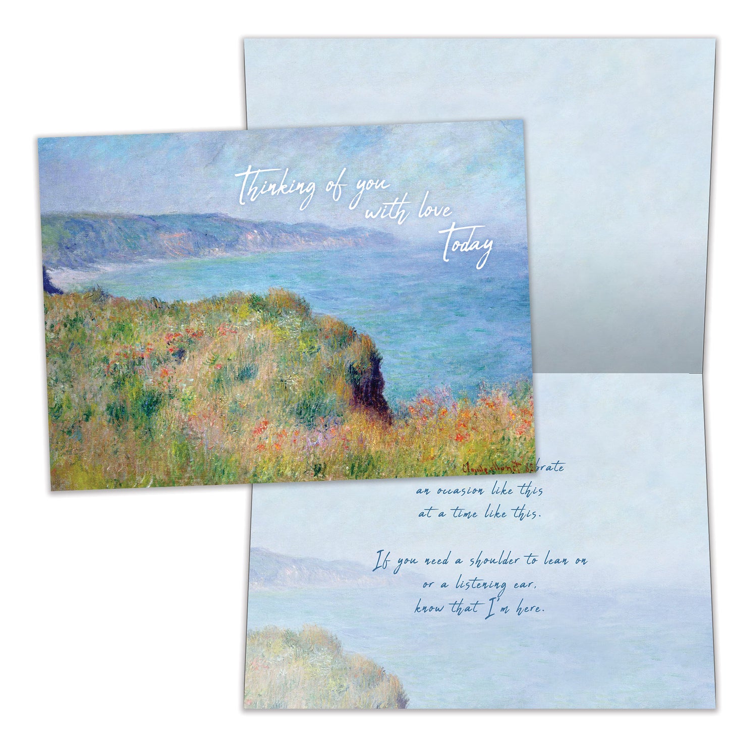 Edge of the Cliff at Pourville Father's Day Card
