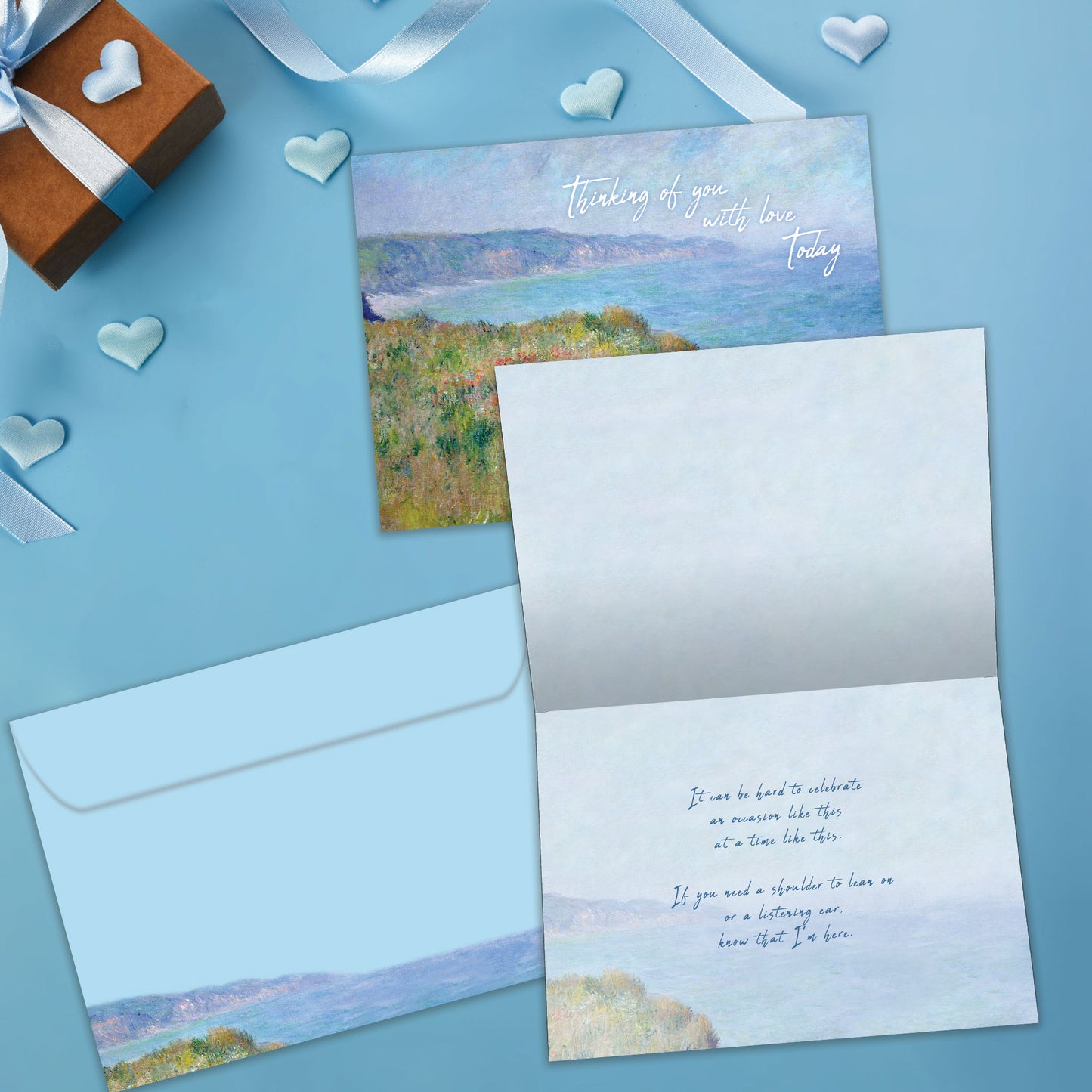 Edge of the Cliff at Pourville Father's Day Card