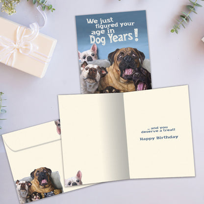 Dog Years Birthday Card
