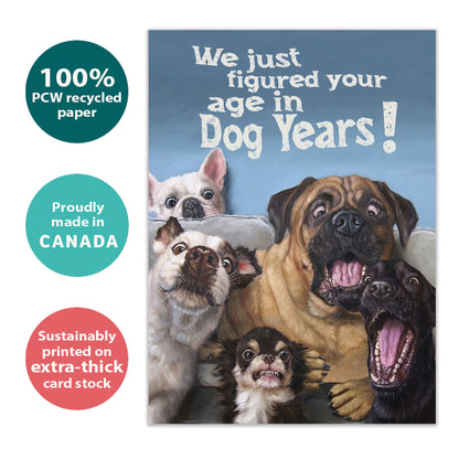 Dog Years Birthday Card
