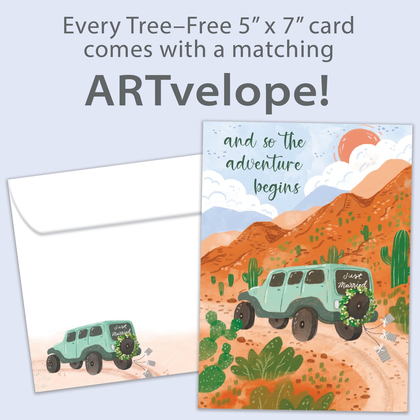 Life Desert Adventure Wedding Card