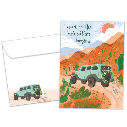 Life Desert Adventure Wedding Card