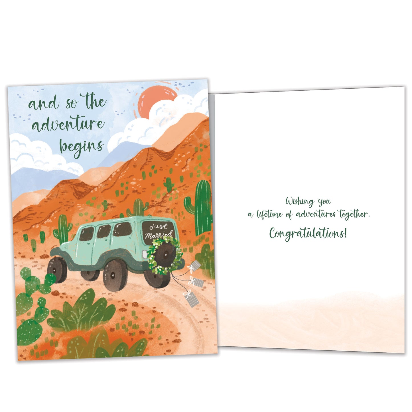 Life Desert Adventure Wedding Card