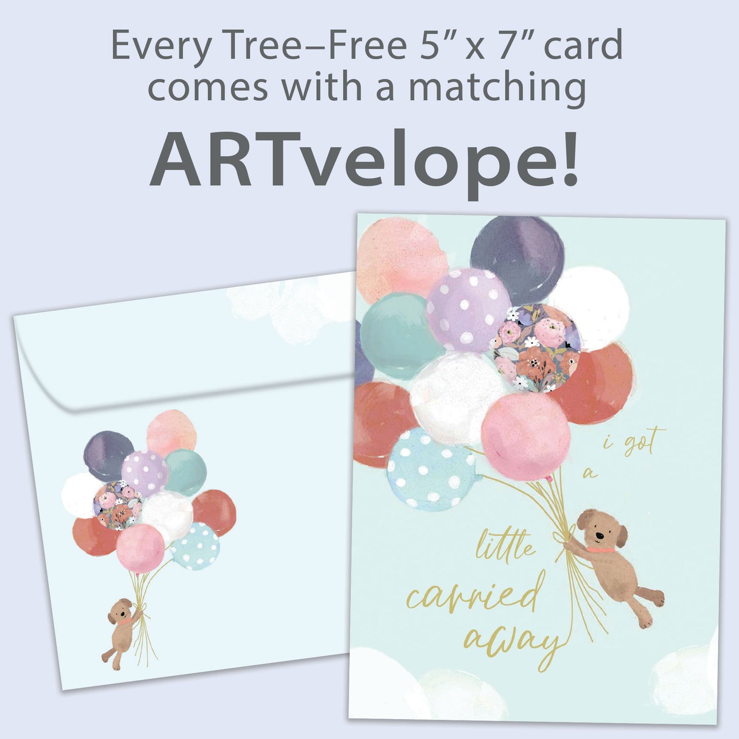 Carried Away Birthday Card