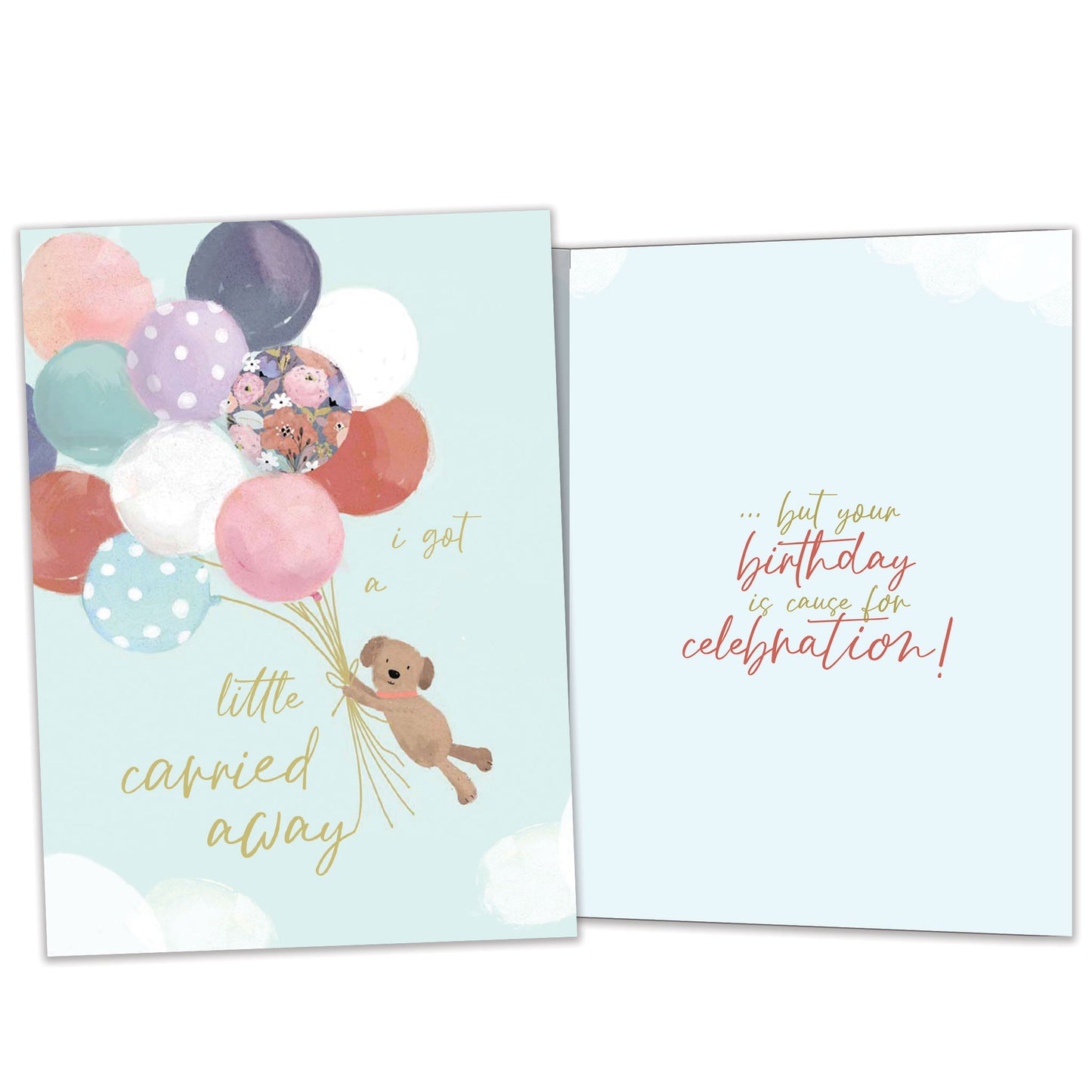 Carried Away Birthday Card