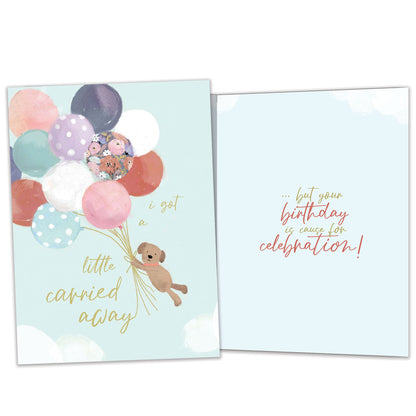 Carried Away Birthday Card