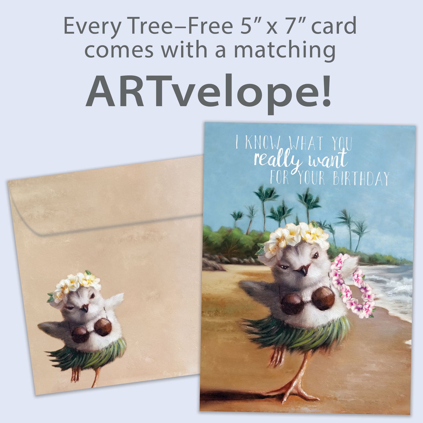 Hawaii Lei Birthday Card