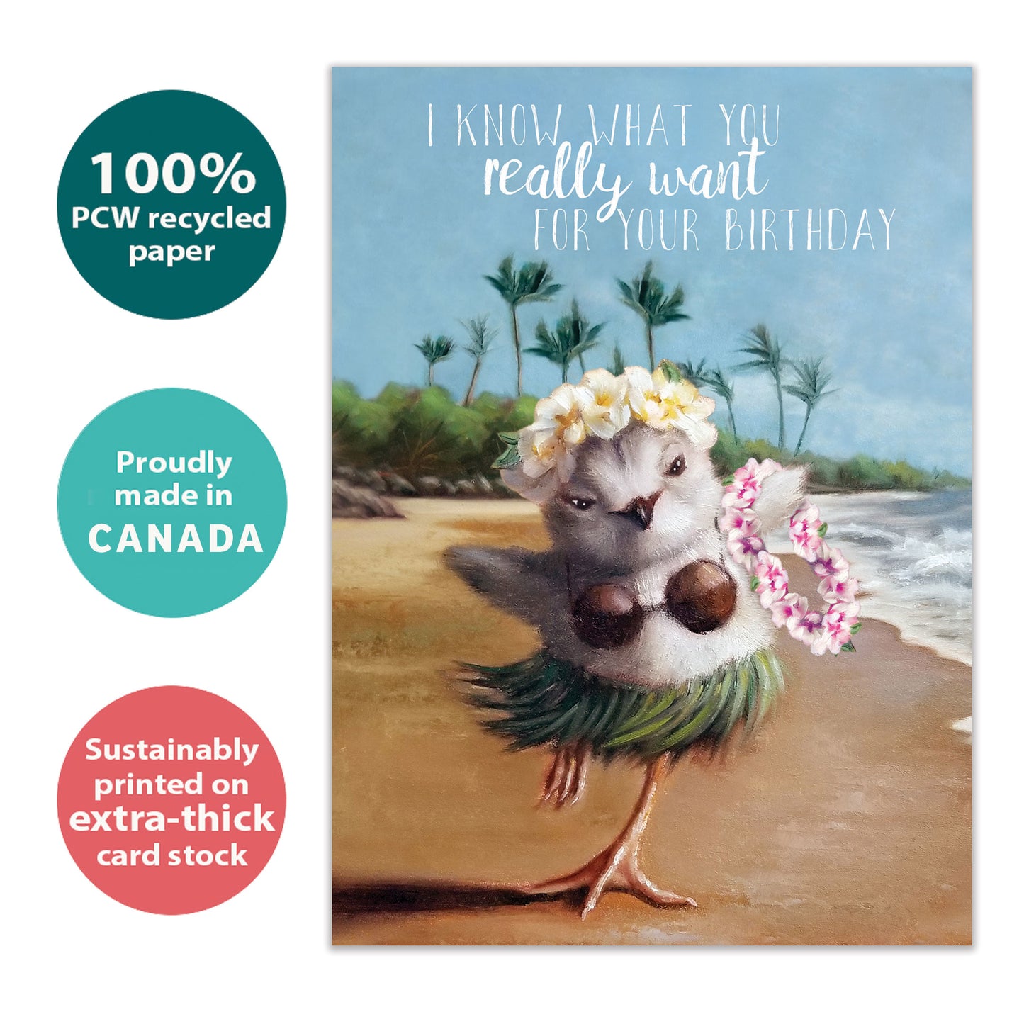 Hawaii Lei Birthday Card