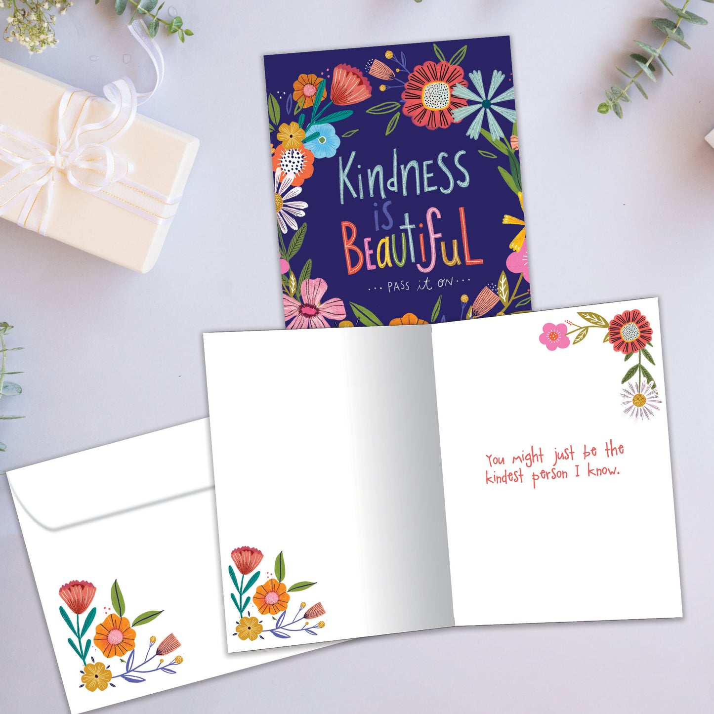 Kindness is Beautiful Thank You Card