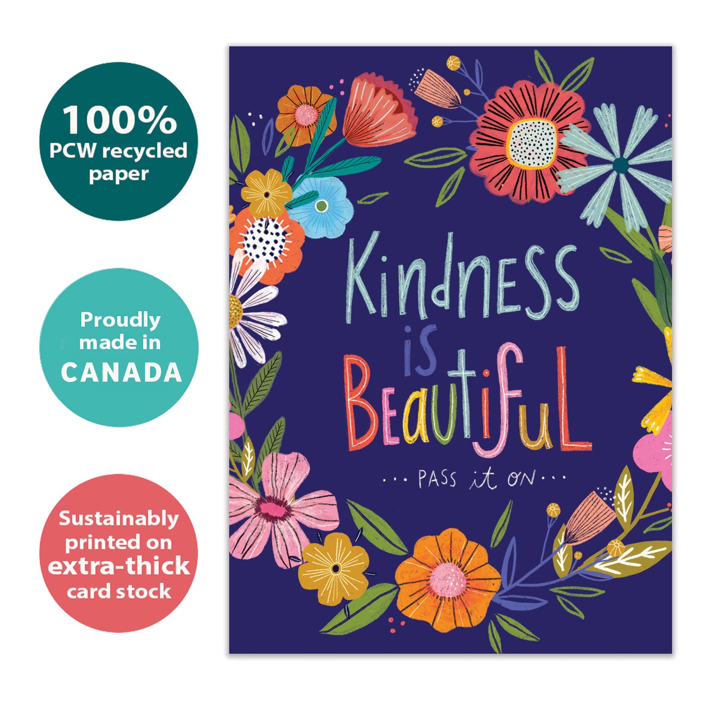 Kindness is Beautiful Thank You Card