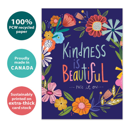 Kindness is Beautiful Thank You Card