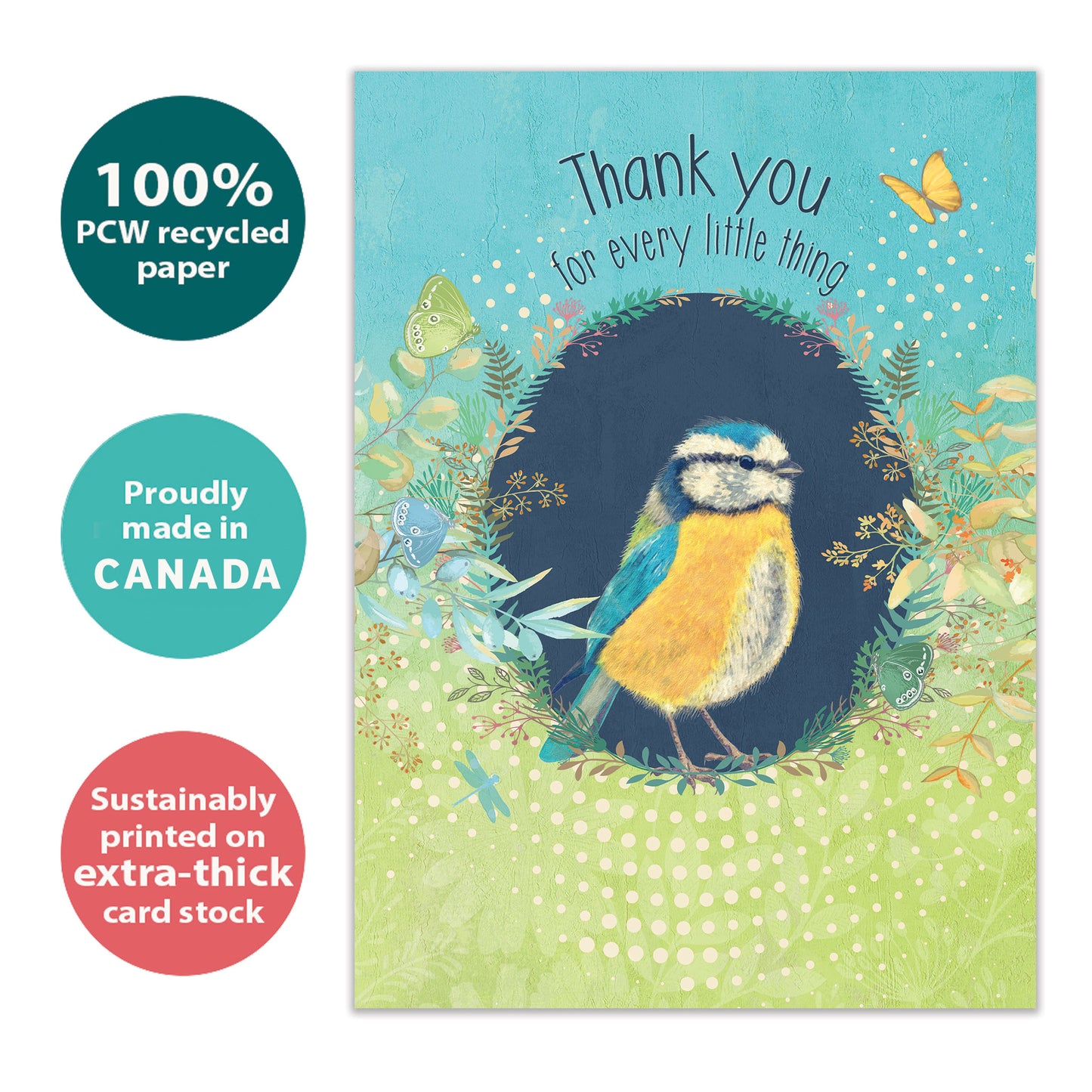 Bird Kindness Thank You Card