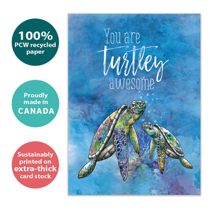 Turtley Awesome Friendship Card