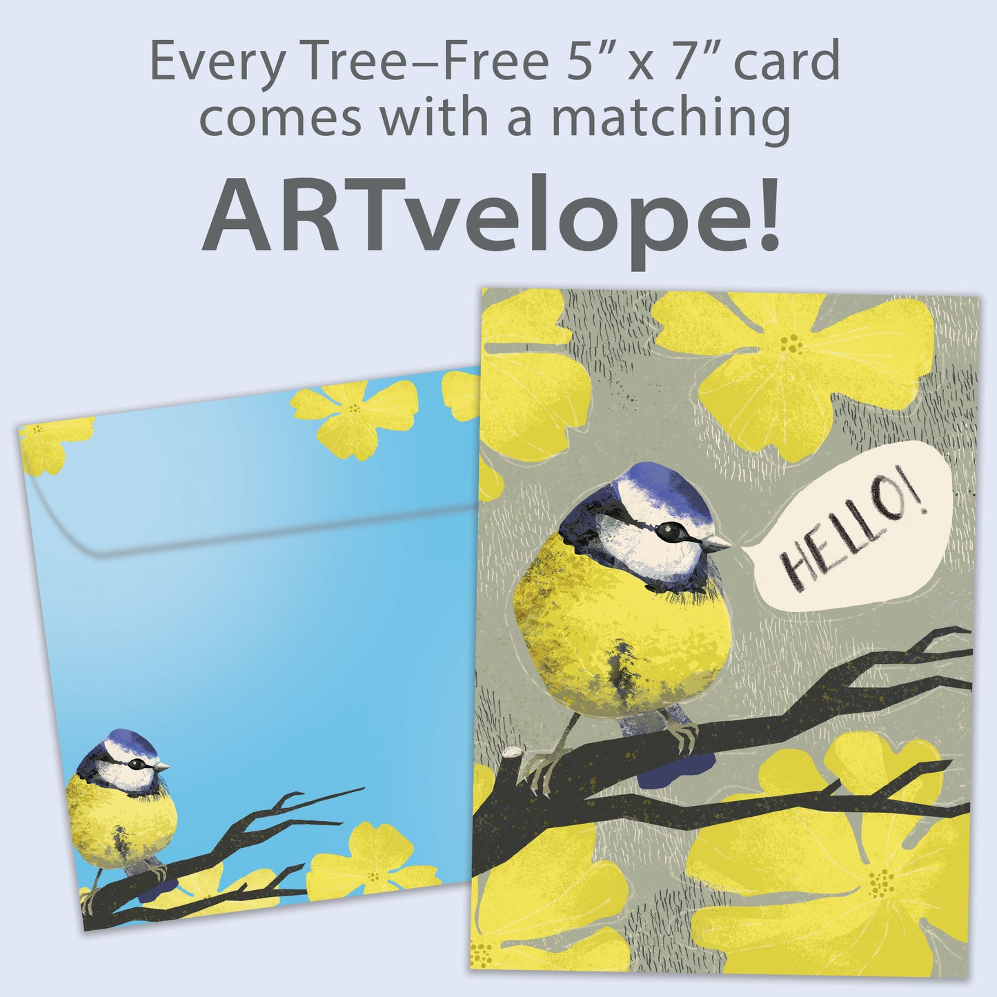 Hello Yellow Thinking of You Card