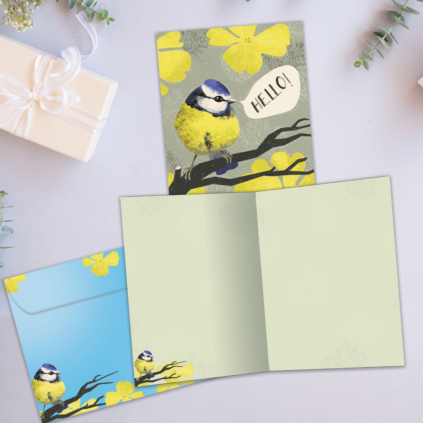 Hello Yellow Thinking of You Card