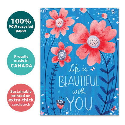 Beautiful With You Friendship Card