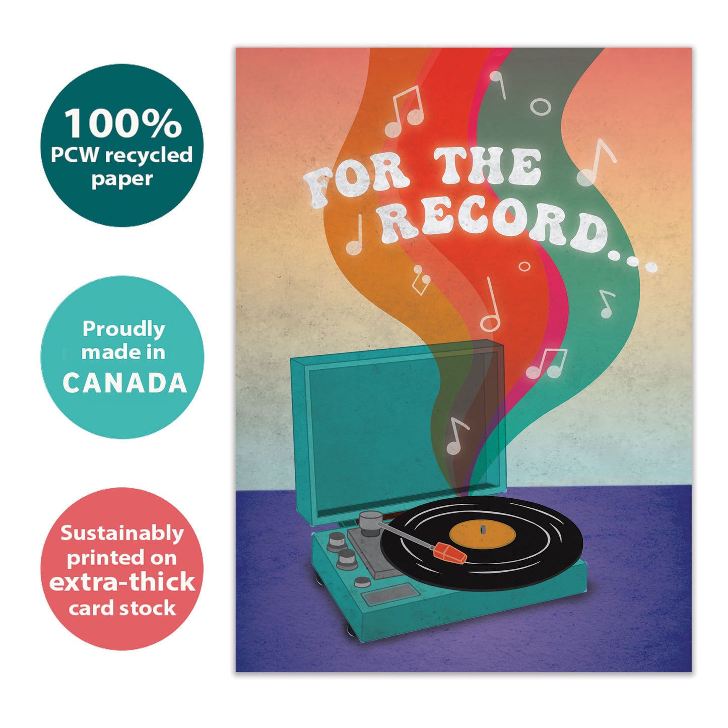 For The Record Friendship Card