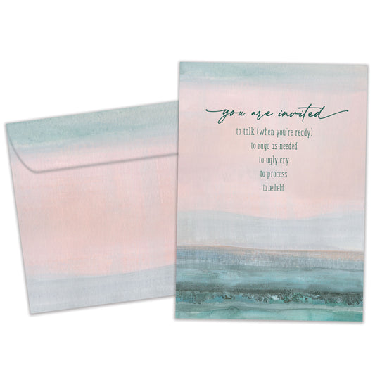 Invited To Be Held Support Card