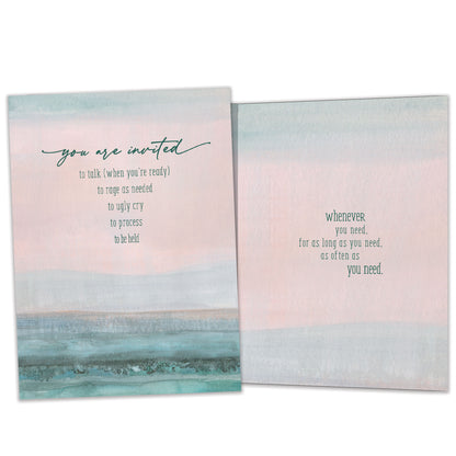 Invited To Be Held Support Card