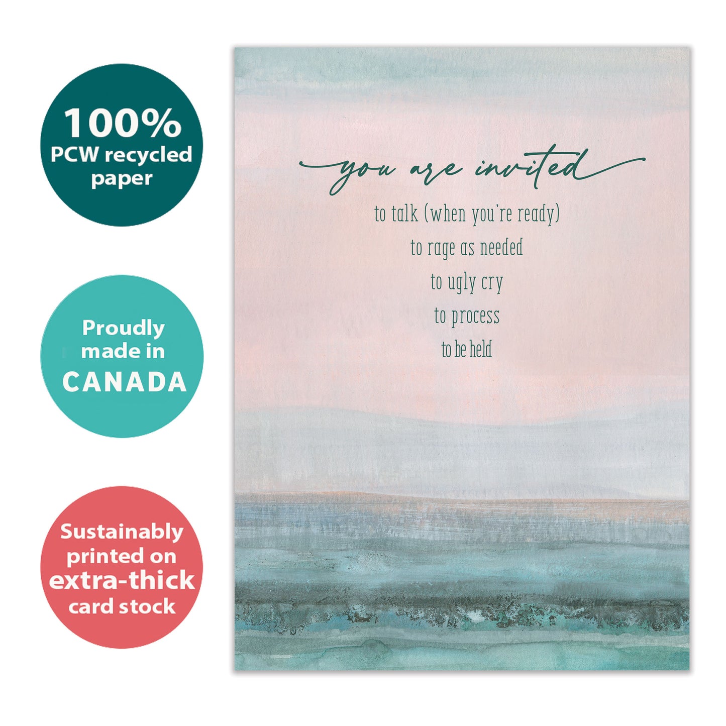 Invited To Be Held Support Card