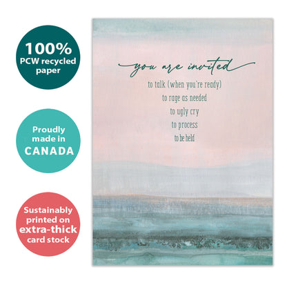 Invited To Be Held Support Card