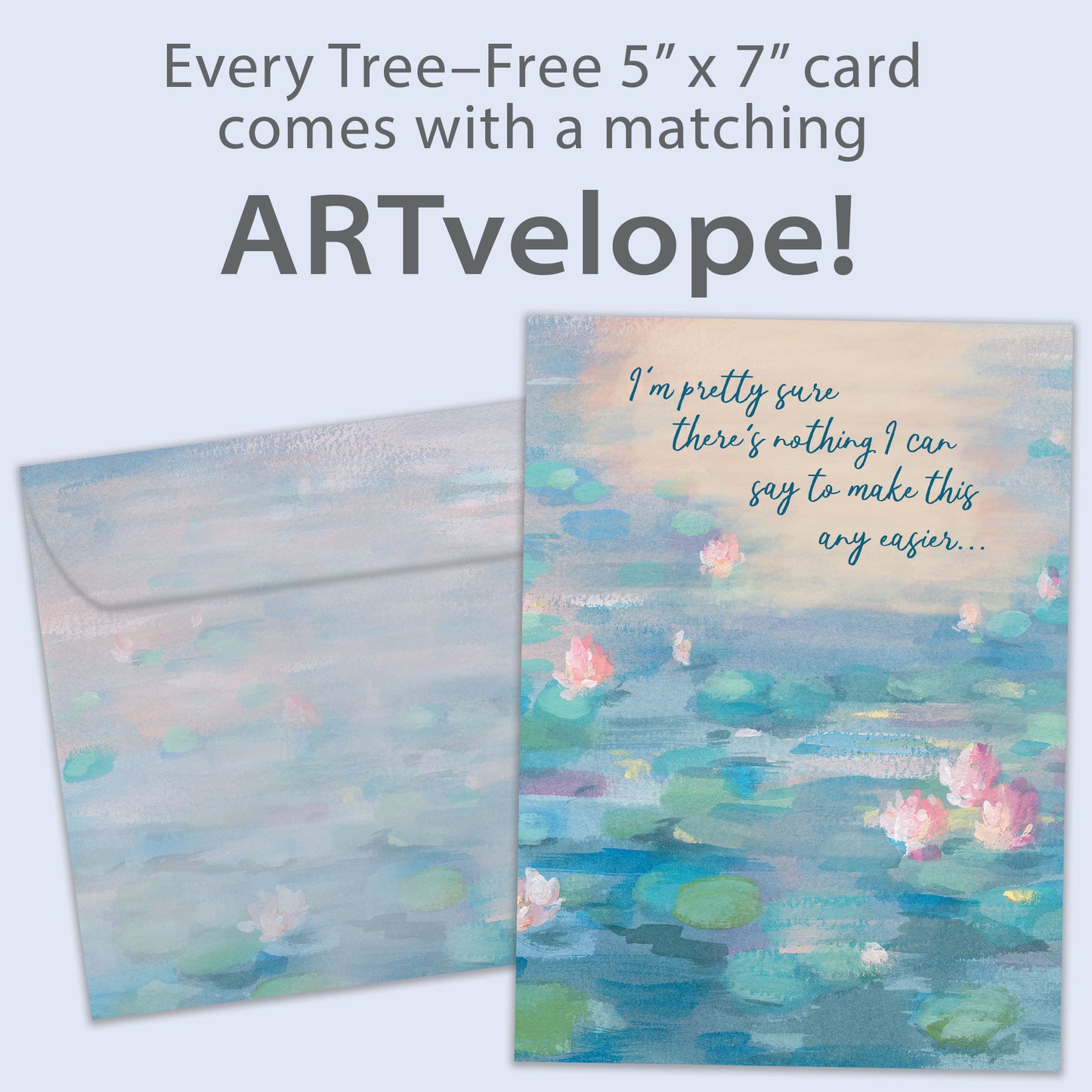 Listening Waterlilies Support Card