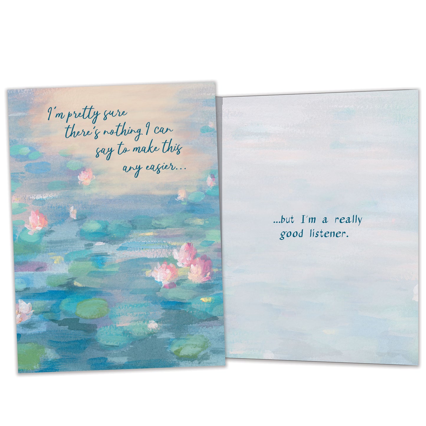 Listening Waterlilies Support Card