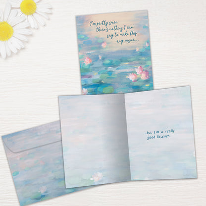 Listening Waterlilies Support Card