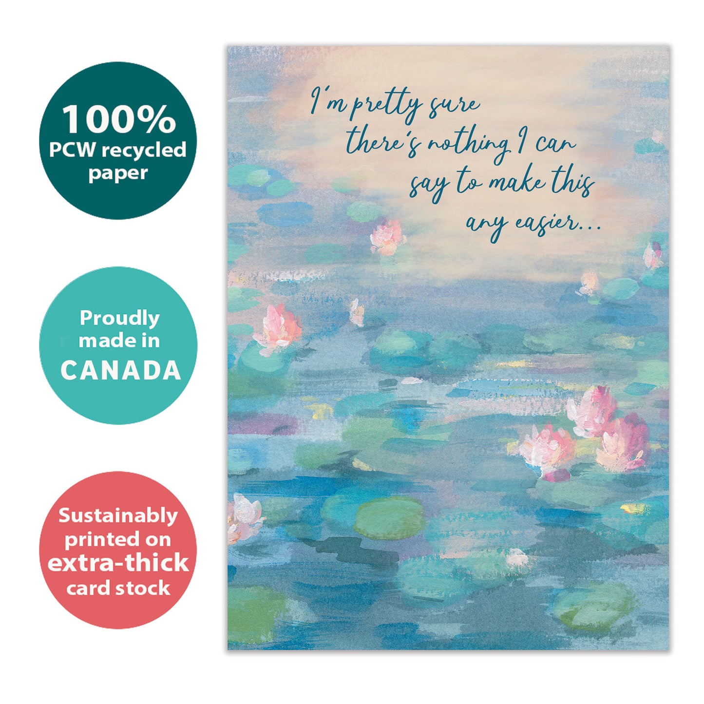 Listening Waterlilies Support Card