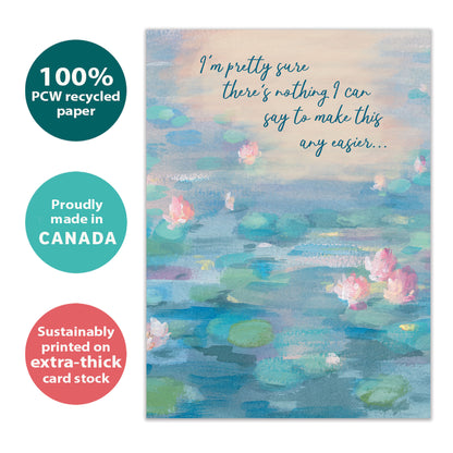 Listening Waterlilies Support Card
