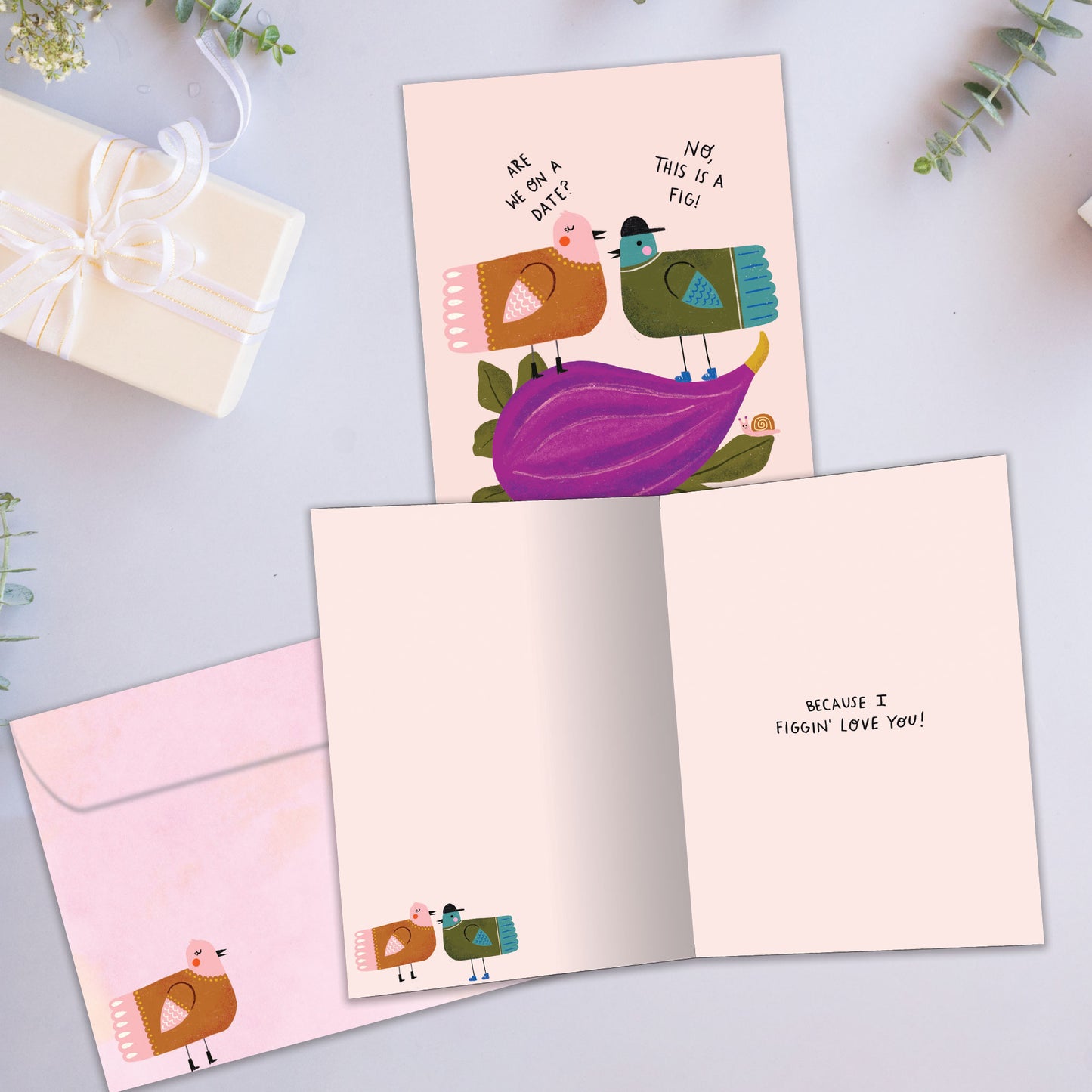 Figgin Love You Love Card