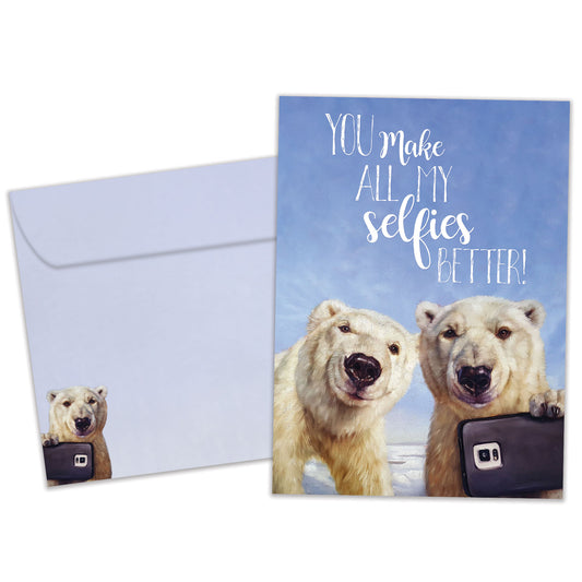 Selfies Love Card