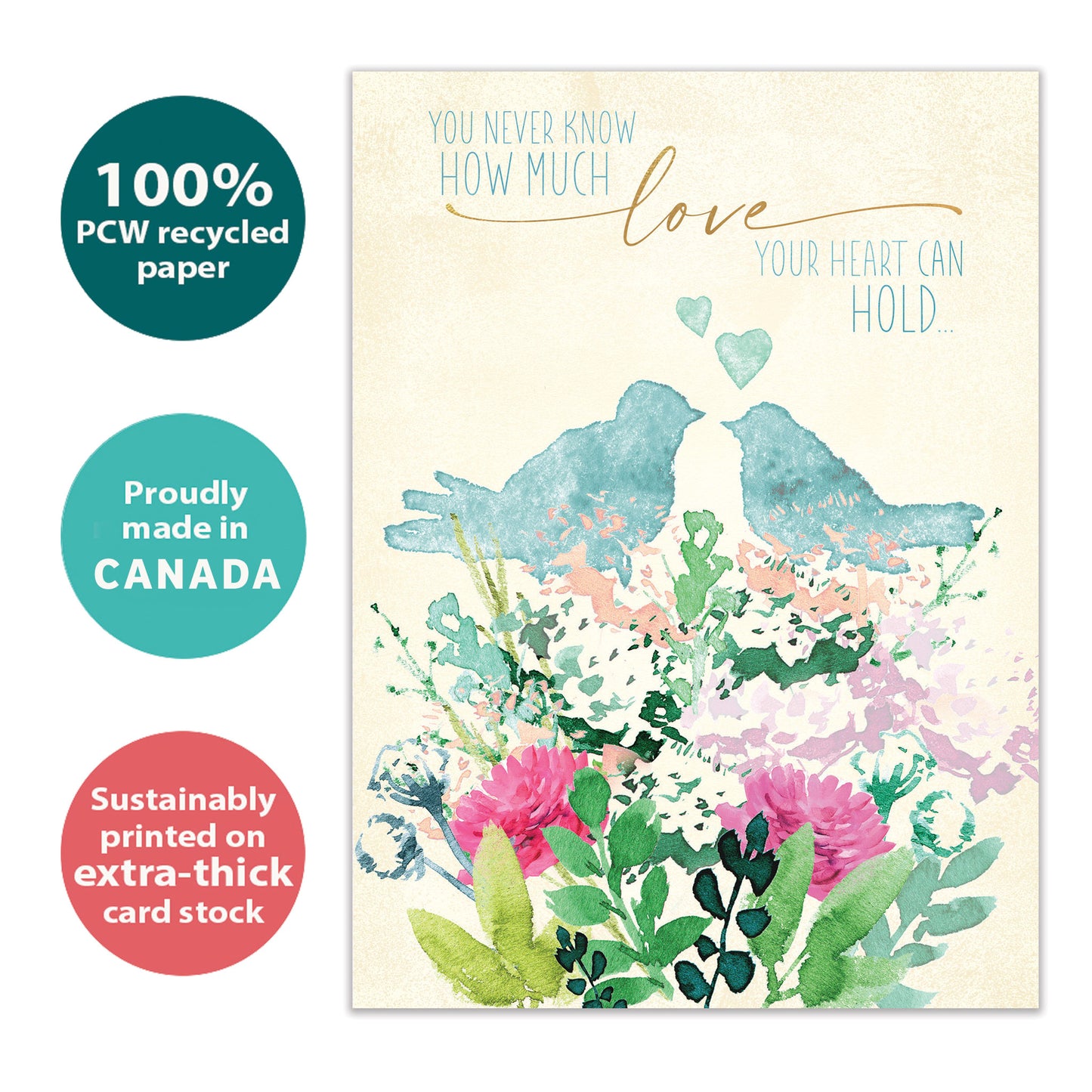 Full Of Love Wedding Card