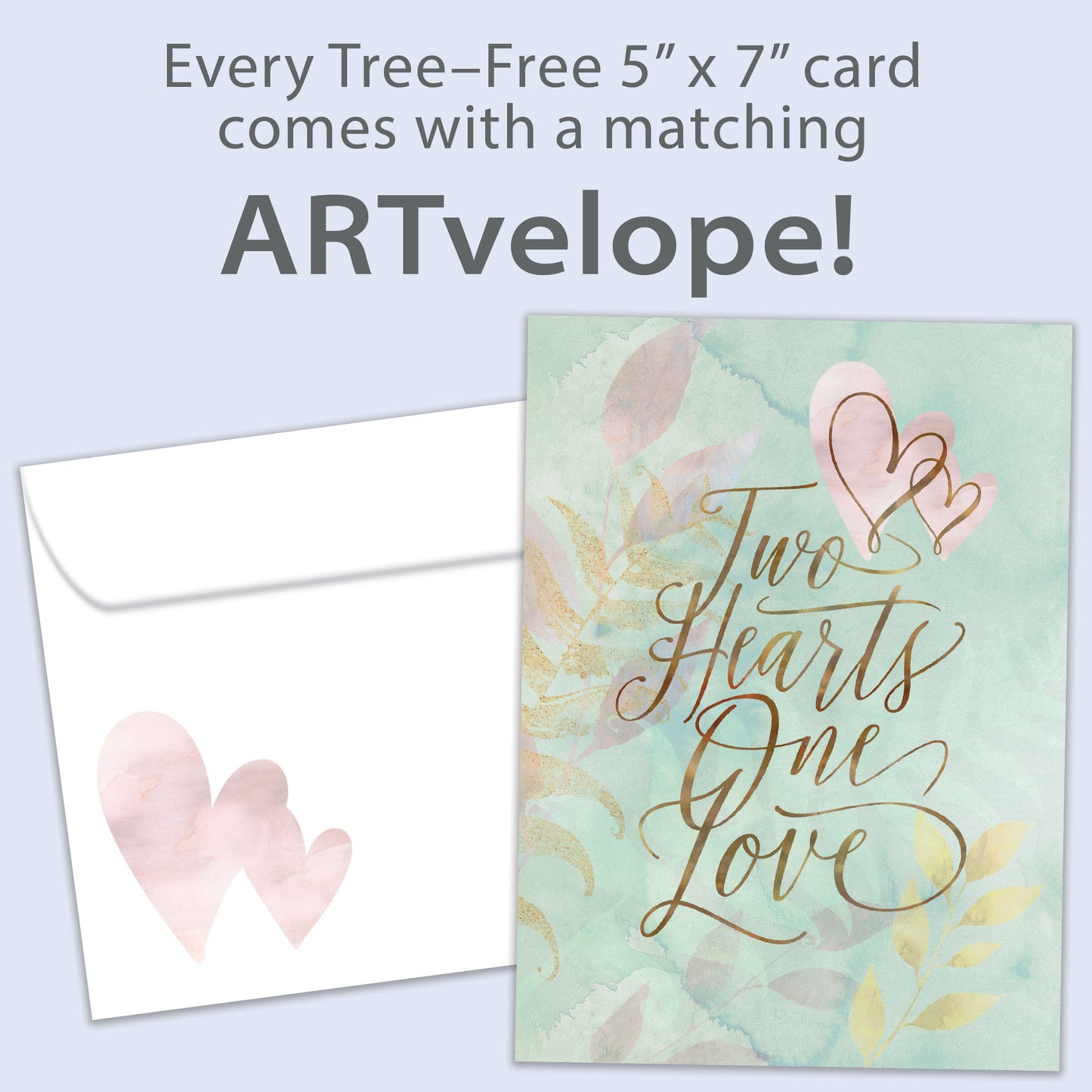 Two Hearts Wedding Card