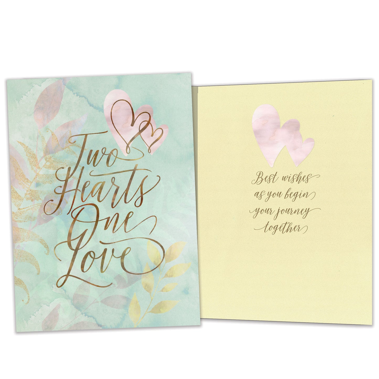 Two Hearts Wedding Card